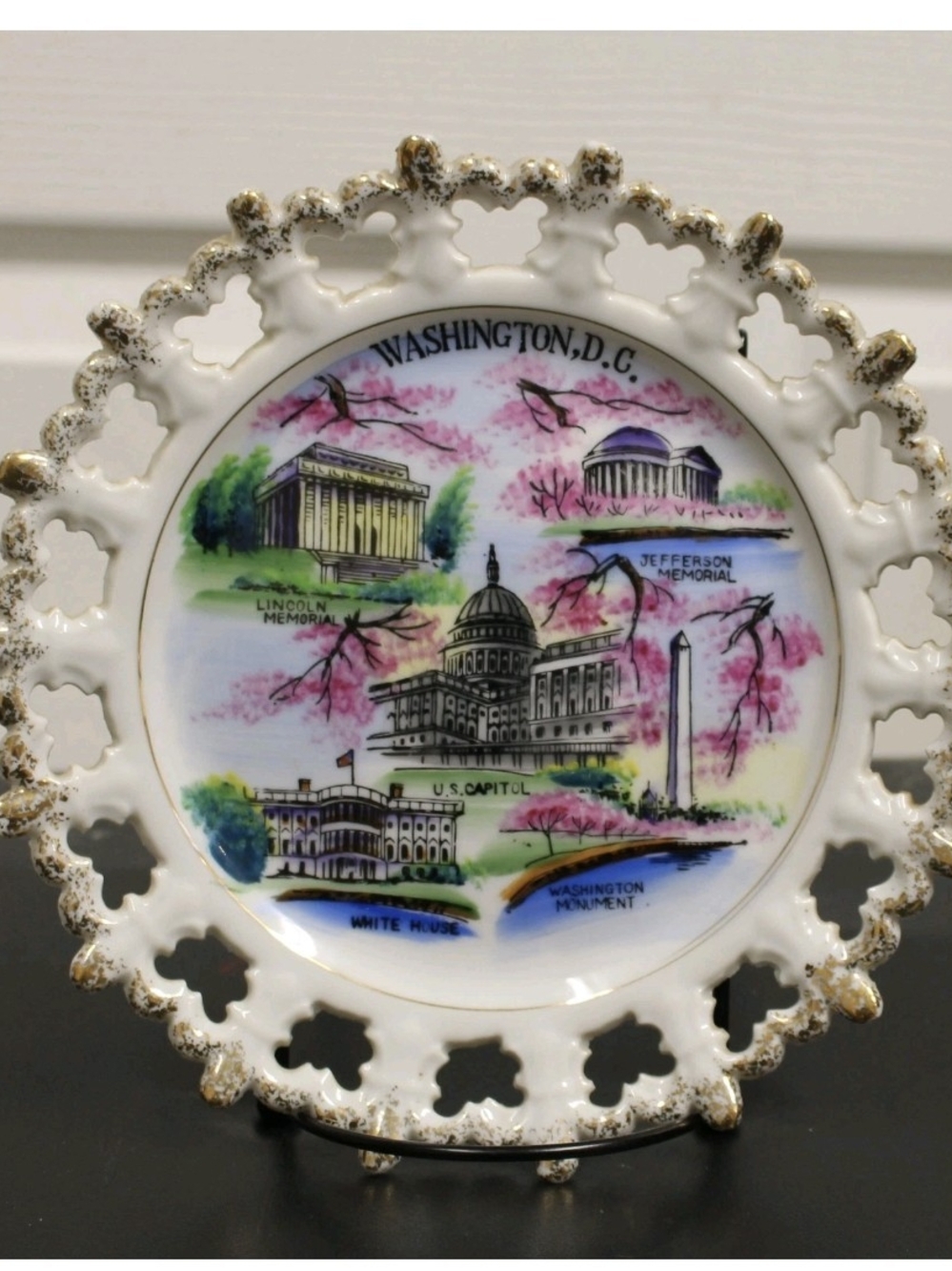 Vintage Washington DC Scenic Landmarks Collectors Plate 8".